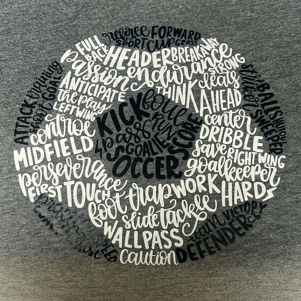 Kids soccer tee